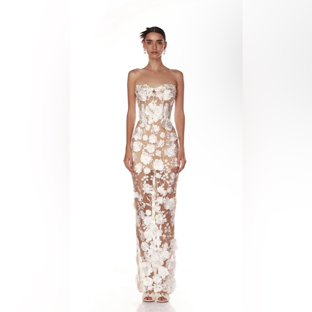 Bronx and Banco Jasmine Blanc Maxi Dress in Size XS